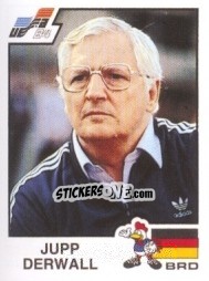 Figurina Jupp Derwall - UEFA Euro France 1984 - Panini