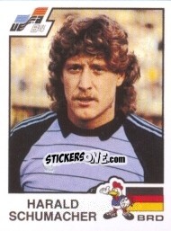 Cromo Harald Schumacher - UEFA Euro France 1984 - Panini