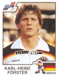 Sticker Karl-Heinz Forster - UEFA Euro France 1984 n. 143 - Panini