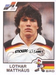 Sticker Lothar Matthaus - UEFA Euro France 1984 n. 148 - Panini