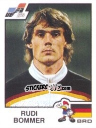 Sticker Rudi Bommer - UEFA Euro France 1984 - Panini