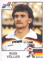 Sticker Rudi Voller - UEFA Euro France 1984 n. 153 - Panini