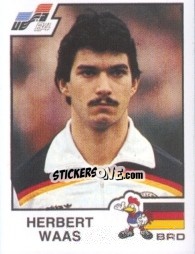 Sticker Herbert Waas - UEFA Euro France 1984 - Panini