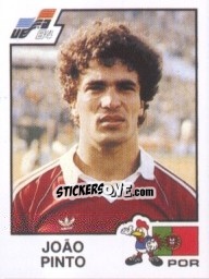 Cromo Joao Pinto - UEFA Euro France 1984 - Panini