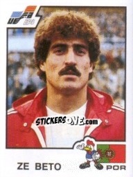 Sticker Ze Beto - UEFA Euro France 1984 - Panini