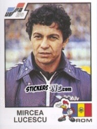 Cromo Mircea Lucescu - UEFA Euro France 1984 - Panini