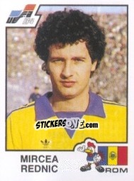 Figurina Mircea Rednic - UEFA Euro France 1984 - Panini