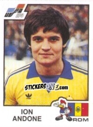 Sticker Ion Andone - UEFA Euro France 1984 - Panini