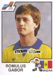 Sticker Romulus Gabor - UEFA Euro France 1984 - Panini