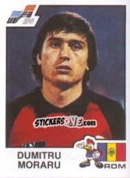Sticker Dumitru Moraru - UEFA Euro France 1984 - Panini