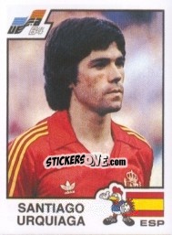 Sticker Santiago Urquiaga - UEFA Euro France 1984 - Panini