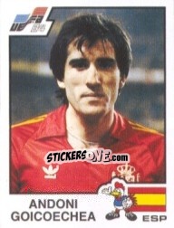 Sticker Andoni Goicoechea - UEFA Euro France 1984 n. 218 - Panini