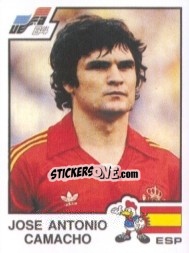 Sticker Jose Antonio Camacho - UEFA Euro France 1984 - Panini