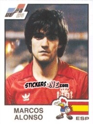 Sticker Marcos Alonso - UEFA Euro France 1984 - Panini
