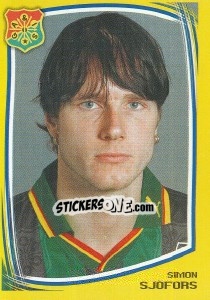 Sticker Simon Sjöfors - Fotboll. Allsvenskan 2000 - Panini