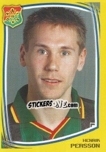Sticker Henrik Persson - Fotboll. Allsvenskan 2000 - Panini