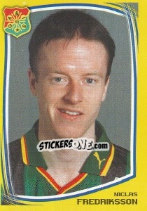 Sticker Niclas Fredriksson - Fotboll. Allsvenskan 2000 - Panini