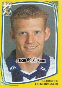 Sticker Sebastian Henriksson - Fotboll. Allsvenskan 2000 - Panini