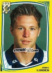 Cromo Jonas Lundén - Fotboll. Allsvenskan 2000 - Panini