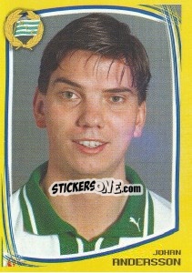 Cromo Johan Andersson - Fotboll. Allsvenskan 2000 - Panini