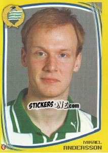 Figurina Mikael Andersson - Fotboll. Allsvenskan 2000 - Panini