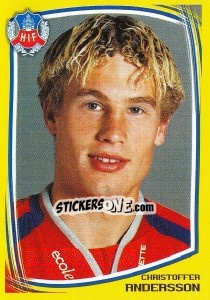 Sticker Christoffer Andersson - Fotboll. Allsvenskan 2000 - Panini
