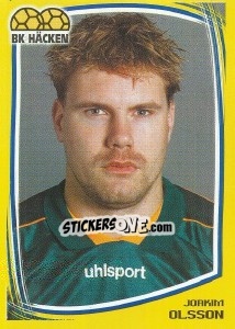 Sticker Joakim Olsson - Fotboll. Allsvenskan 2000 - Panini