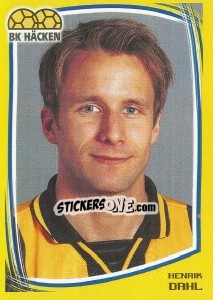 Cromo Henrik Dahl - Fotboll. Allsvenskan 2000 - Panini
