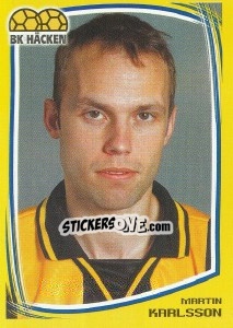 Cromo Martin Karlsson - Fotboll. Allsvenskan 2000 - Panini