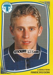 Cromo Christian Andersson - Fotboll. Allsvenskan 2000 - Panini