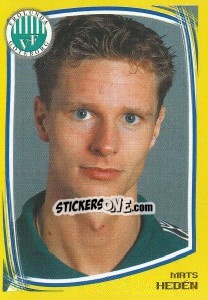 Sticker Mats Hedén - Fotboll. Allsvenskan 2000 - Panini