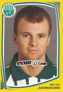Sticker Niclas Johansson - Fotboll. Allsvenskan 2000 - Panini