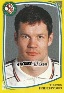 Sticker Thomas Andersson - Fotboll. Allsvenskan 2000 - Panini