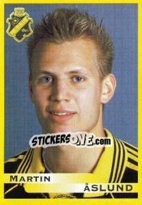 Figurina Martin Åslund - Fotboll. Allsvenskan 1999 - Panini