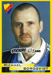 Cromo Michael Borgqvist - Fotboll. Allsvenskan 1999 - Panini