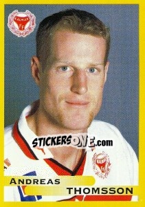 Sticker Andreas Thomsson - Fotboll. Allsvenskan 1999 - Panini