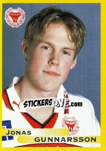 Sticker Jonas Gunnarsson - Fotboll. Allsvenskan 1999 - Panini