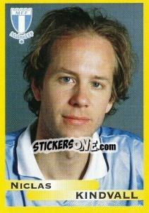 Sticker Niclas Kindvall - Fotboll. Allsvenskan 1999 - Panini