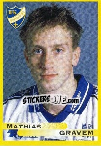 Cromo Mathias Gravem - Fotboll. Allsvenskan 1999 - Panini