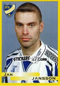 Cromo Jan Jansson - Fotboll. Allsvenskan 1999 - Panini
