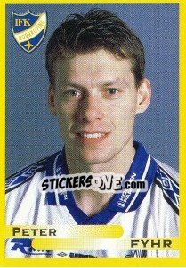 Cromo Peter Fyhr - Fotboll. Allsvenskan 1999 - Panini