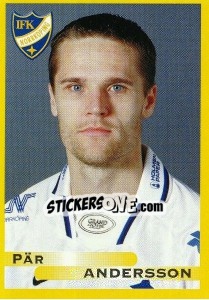 Sticker Pär Andersson - Fotboll. Allsvenskan 1999 - Panini