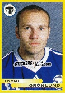 Cromo Tommi Grönlund - Fotboll. Allsvenskan 1999 - Panini