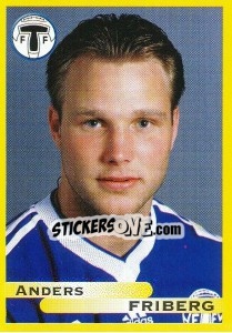 Sticker Anders Friberg - Fotboll. Allsvenskan 1999 - Panini