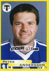 Sticker Peter Andersson - Fotboll. Allsvenskan 1999 - Panini