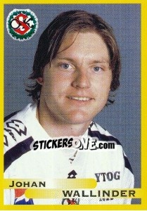Cromo Johan Wallinder - Fotboll. Allsvenskan 1999 - Panini