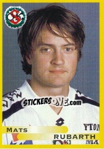 Cromo Mats Rubarth - Fotboll. Allsvenskan 1999 - Panini