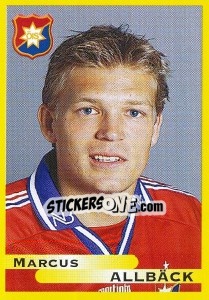Sticker Marcus Allbäck - Fotboll. Allsvenskan 1999 - Panini