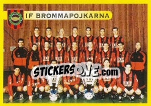 Cromo IF Brommapojkarna (Lagbild) - Fotboll. Allsvenskan 1999 - Panini
