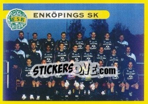 Cromo Enköpings SK (Lagbild) - Fotboll. Allsvenskan 1999 - Panini